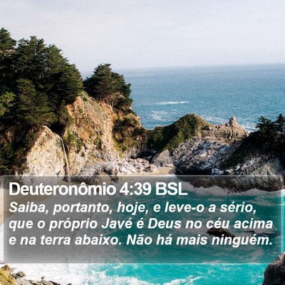 Deuteronômio 4:39 BSL Bible Verse Image