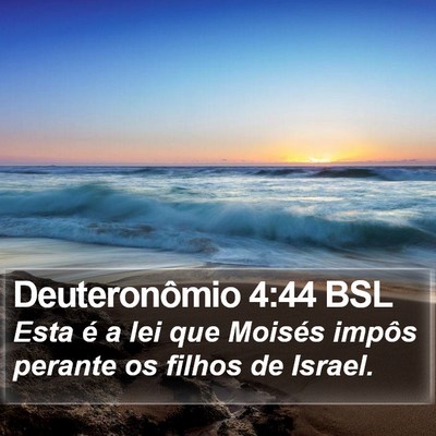 Deuteronômio 4:44 BSL Bible Verse Image