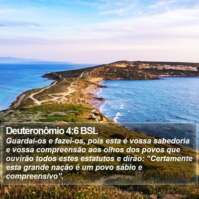 Deuteronômio 4:6 BSL Bible Verse Image