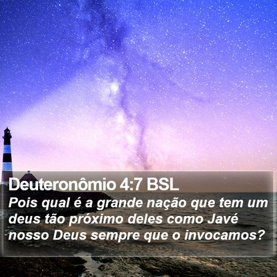Deuteronômio 4:7 BSL Bible Verse Image
