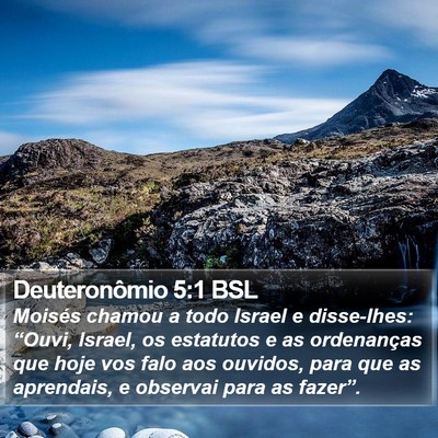 Deuteronômio 5:1 BSL Bible Verse Image