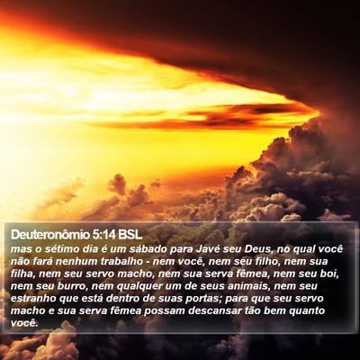 Deuteronômio 5:14 BSL Bible Verse Image