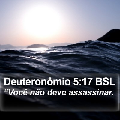 Deuteronômio 5:17 BSL Bible Verse Image