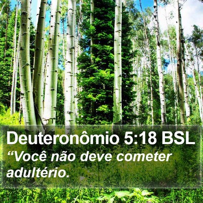 Deuteronômio 5:18 BSL Bible Verse Image