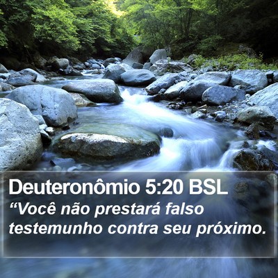Deuteronômio 5:20 BSL Bible Verse Image