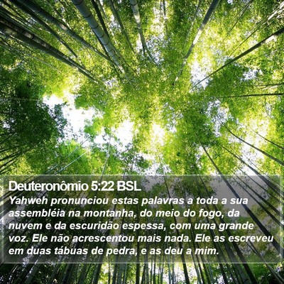 Deuteronômio 5:22 BSL Bible Verse Image