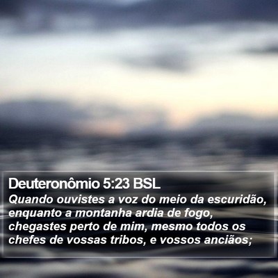 Deuteronômio 5:23 BSL Bible Verse Image