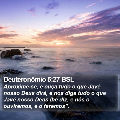 Deuteronômio 5:27 BSL Bible Verse Image
