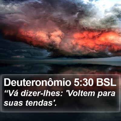 Deuteronômio 5:30 BSL Bible Verse Image