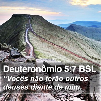 Deuteronômio 5:7 BSL Bible Verse Image