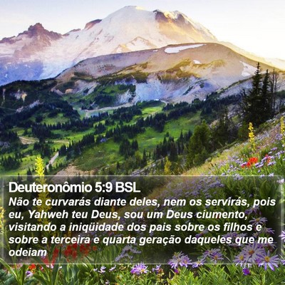 Deuteronômio 5:9 BSL Bible Verse Image