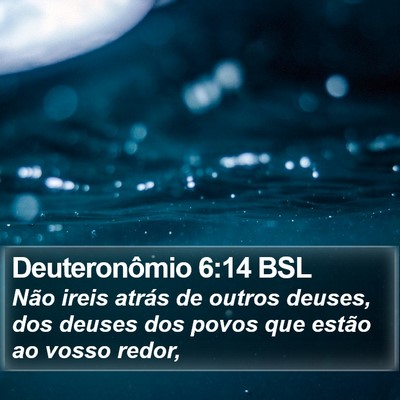 Deuteronômio 6:14 BSL Bible Verse Image