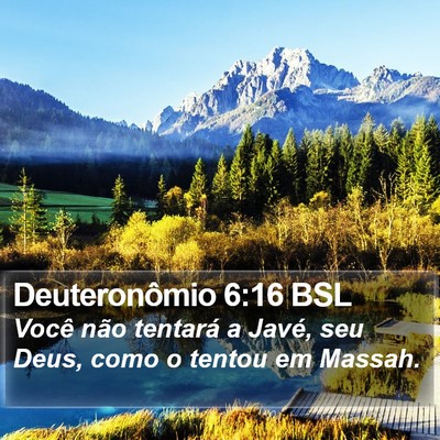 Deuteronômio 6:16 BSL Bible Verse Image