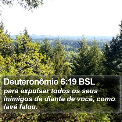 Deuteronômio 6:19 BSL Bible Verse Image