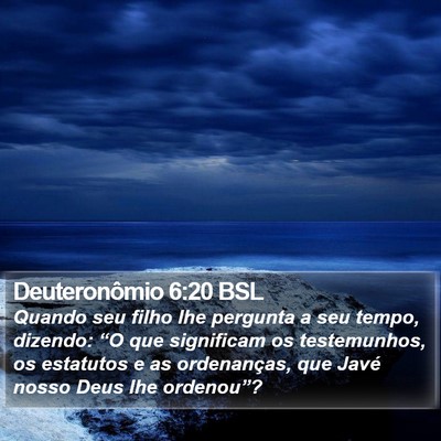 Deuteronômio 6:20 BSL Bible Verse Image