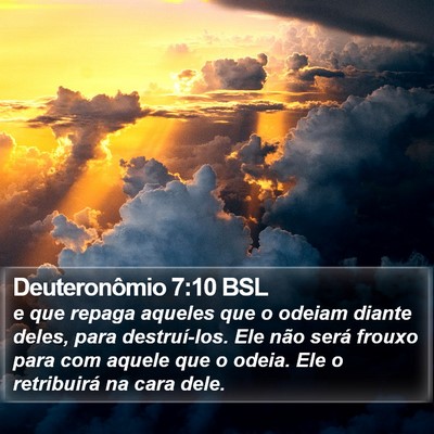 Deuteronômio 7:10 BSL Bible Verse Image