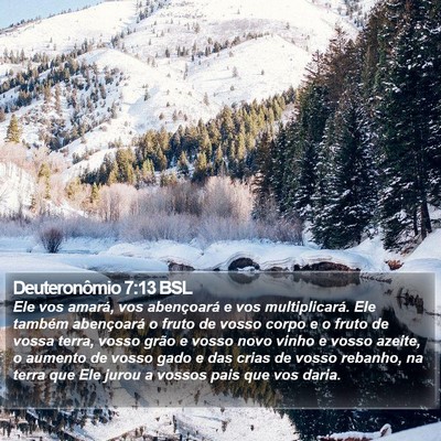 Deuteronômio 7:13 BSL Bible Verse Image