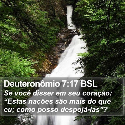 Deuteronômio 7:17 BSL Bible Verse Image
