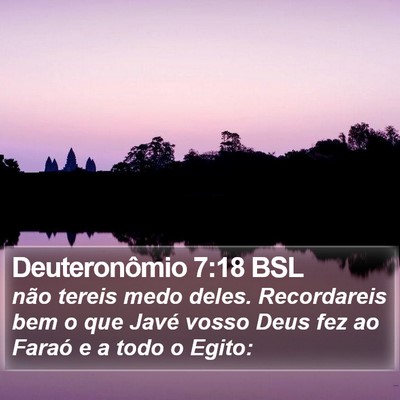 Deuteronômio 7:18 BSL Bible Verse Image