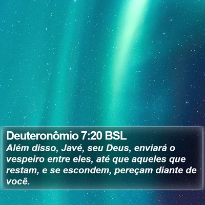 Deuteronômio 7:20 BSL Bible Verse Image