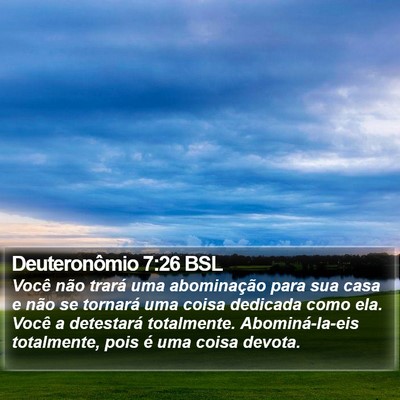 Deuteronômio 7:26 BSL Bible Verse Image