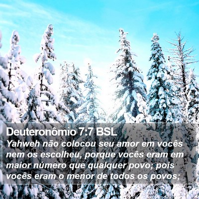 Deuteronômio 7:7 BSL Bible Verse Image