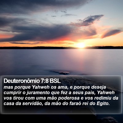 Deuteronômio 7:8 BSL Bible Verse Image