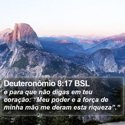 Deuteronômio 8:17 BSL Bible Verse Image