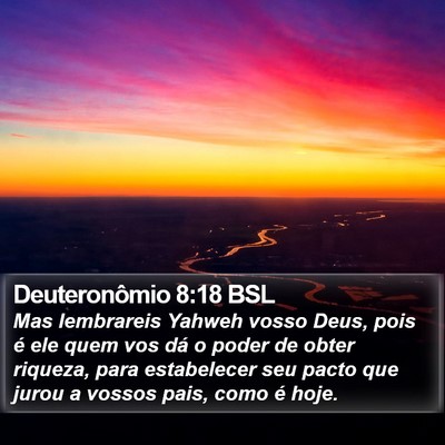 Deuteronômio 8:18 BSL Bible Verse Image