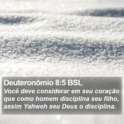 Deuteronômio 8:5 BSL Bible Verse Image