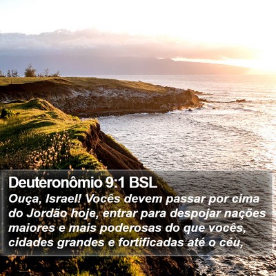 Deuteronômio 9:1 BSL Bible Verse Image