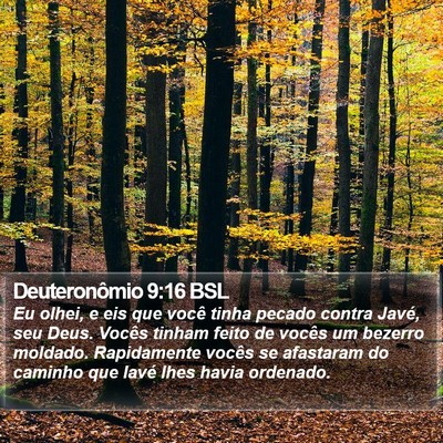 Deuteronômio 9:16 BSL Bible Verse Image
