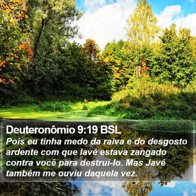 Deuteronômio 9:19 BSL Bible Verse Image