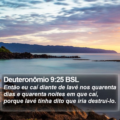 Deuteronômio 9:25 BSL Bible Verse Image