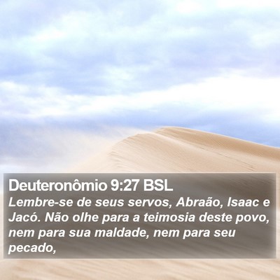 Deuteronômio 9:27 BSL Bible Verse Image