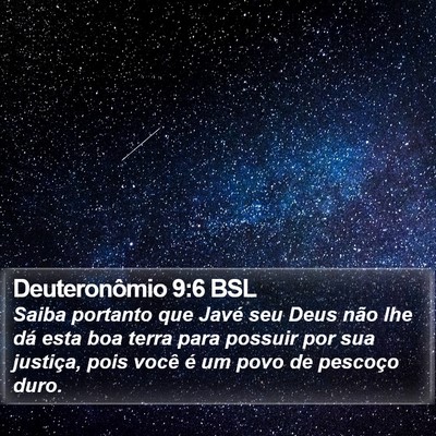 Deuteronômio 9:6 BSL Bible Verse Image