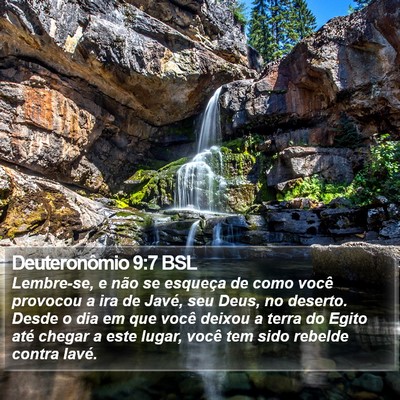 Deuteronômio 9:7 BSL Bible Verse Image