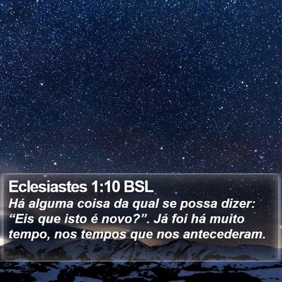 Eclesiastes 1:10 BSL Bible Verse Image