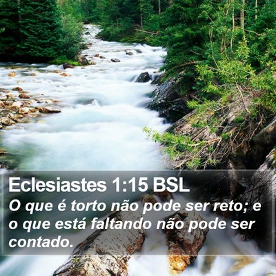 Eclesiastes 1:15 BSL Bible Verse Image