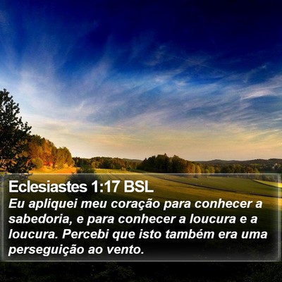 Eclesiastes 1:17 BSL Bible Verse Image