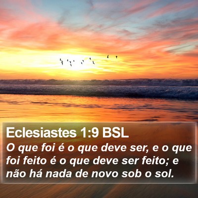 Eclesiastes 1:9 BSL Bible Verse Image