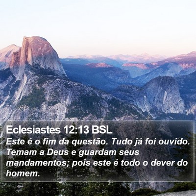 Eclesiastes 12:13 BSL Bible Verse Image