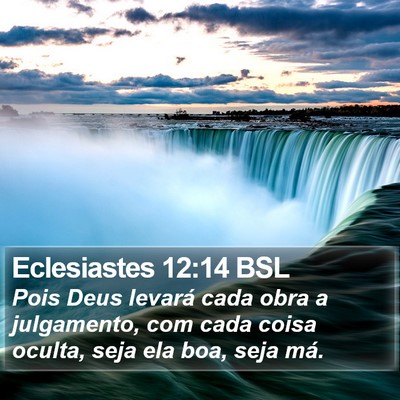 Eclesiastes 12:14 BSL Bible Verse Image