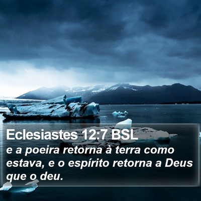 Eclesiastes 12:7 BSL Bible Verse Image