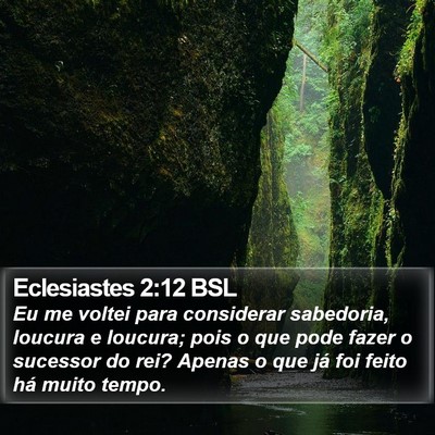 Eclesiastes 2:12 BSL Bible Verse Image
