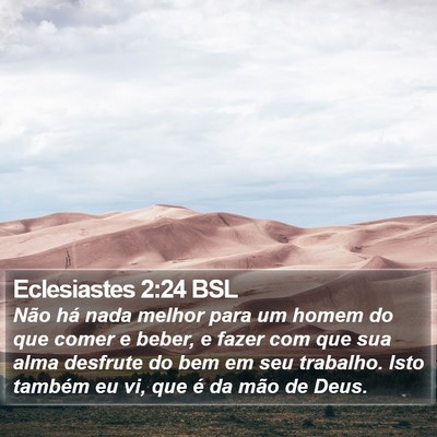Eclesiastes 2:24 BSL Bible Verse Image