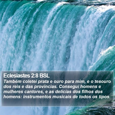 Eclesiastes 2:8 BSL Bible Verse Image