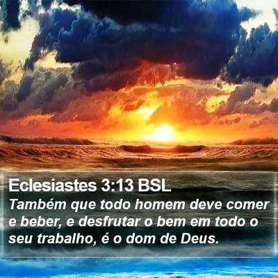 Eclesiastes 3:13 BSL Bible Verse Image