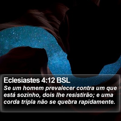 Eclesiastes 4:12 BSL Bible Verse Image