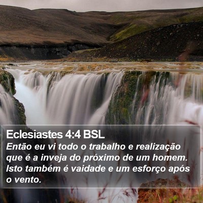 Eclesiastes 4:4 BSL Bible Verse Image
